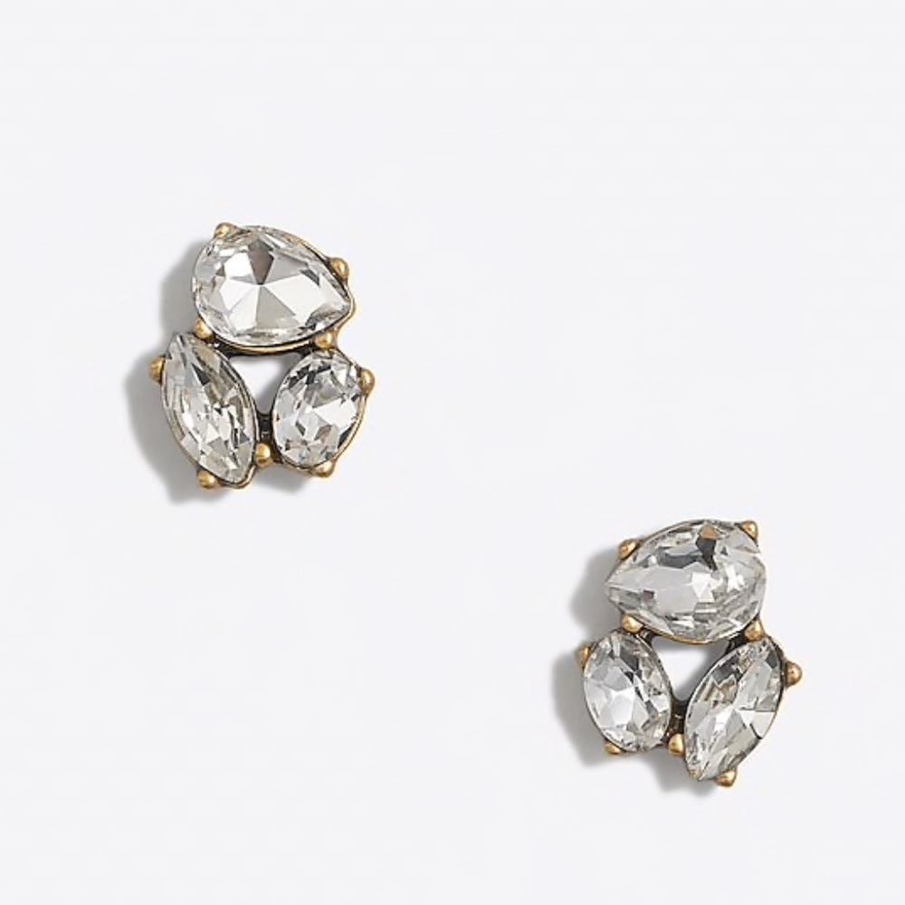 JCrew faux diamond earrings